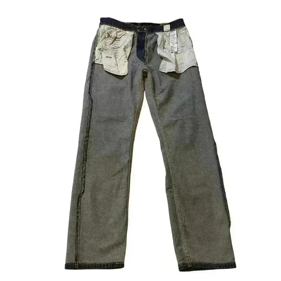 VGT LEVI'S 505 Strauss Men's Jeans Relaxed Straight Stonewash Denim Size W32 L32 - Picture 12 of 16